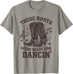 These Boots Were Made for Line Dance Men Women Line Dancer T-Shirt - T-Shirt | Sand