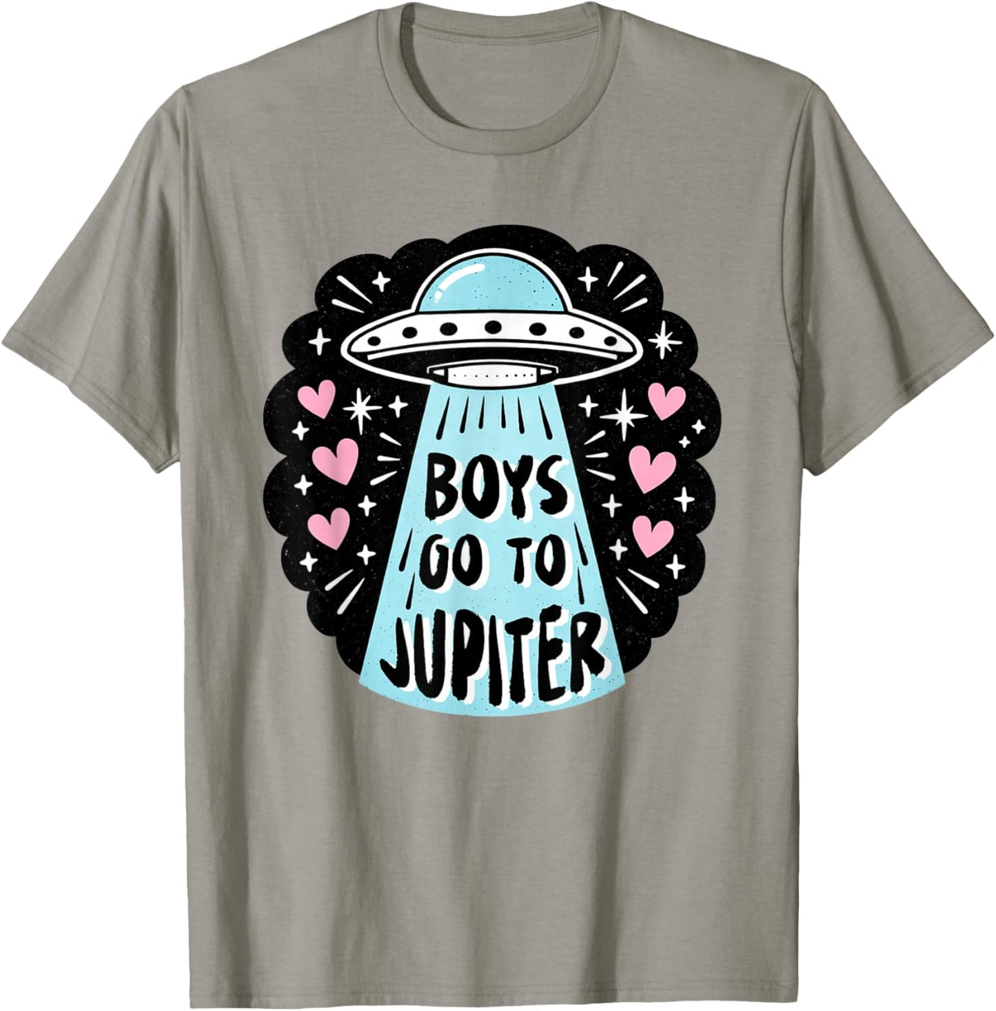 Valentines XOXO UFO Hunting Sci-fi Boys Go to A Jupiter T-Shirt - T-Shirt | Sand