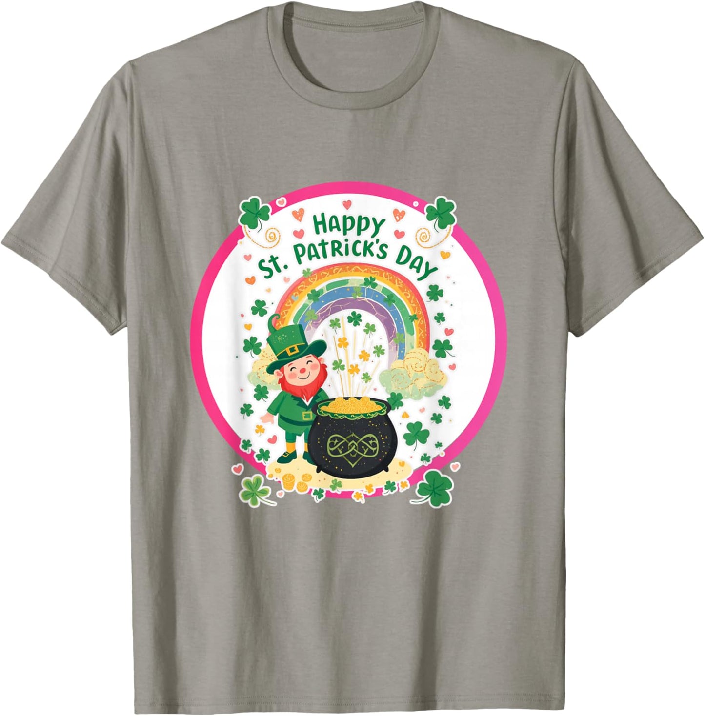 St. Patrick's Day Cute Irish Graphic T-Shirt - T-Shirt | Sand