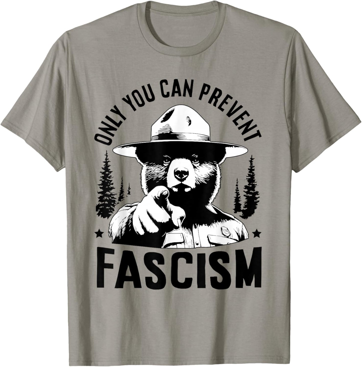 Only You Can Prevent Fascism Resist Woman Liberal Political T-Shirt - T-Shirt | Sand