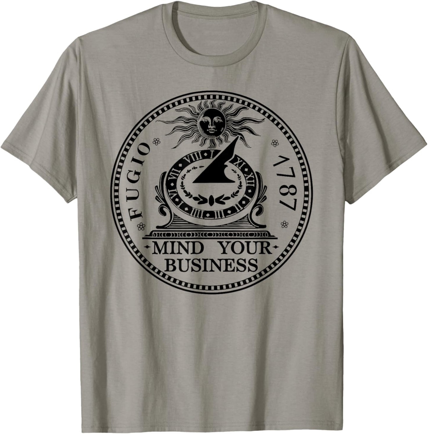 Fugio 1787 Cent Coin Mind Your Business United States Money T-Shirt - T-Shirt | Sand