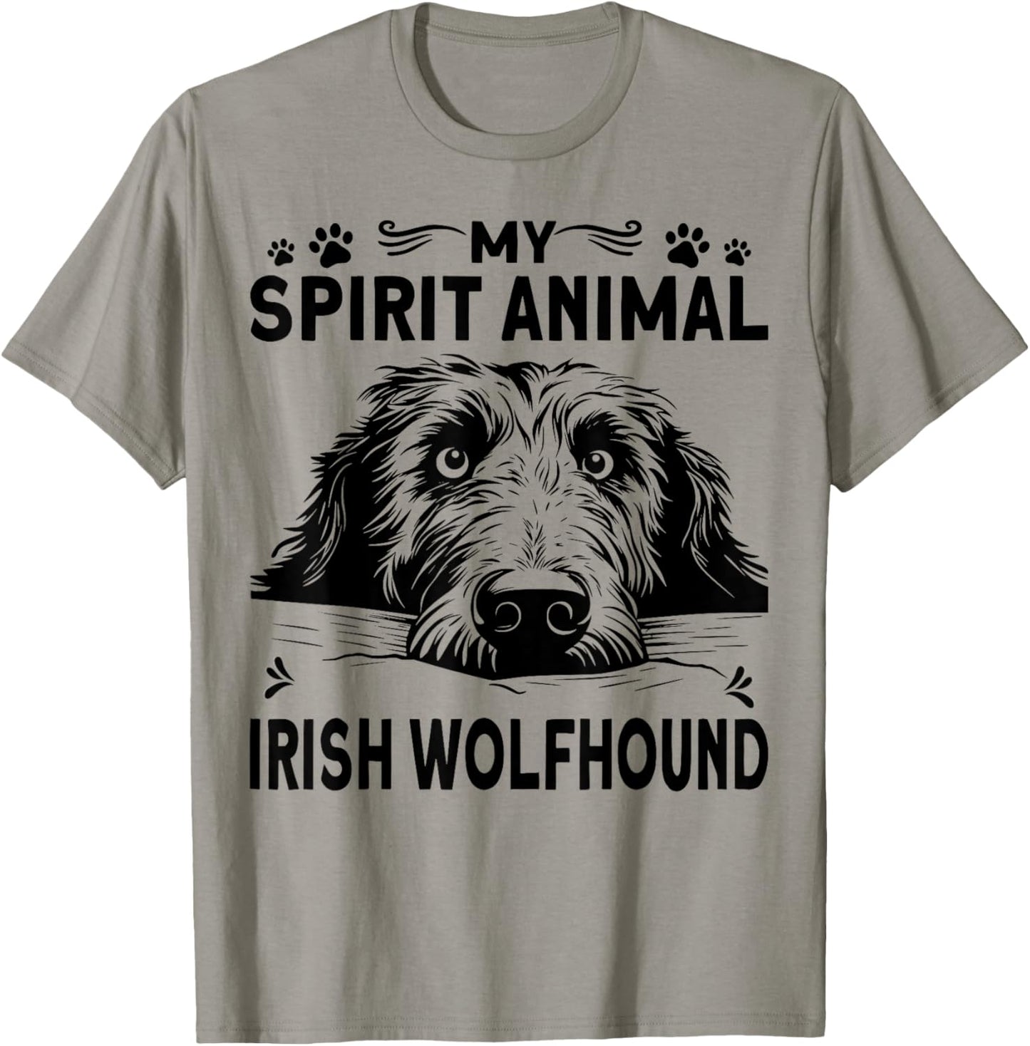 Irish Dog Greyhound Clothes Ireland Irish Wolfhound T-Shirt - T-Shirt | Sand