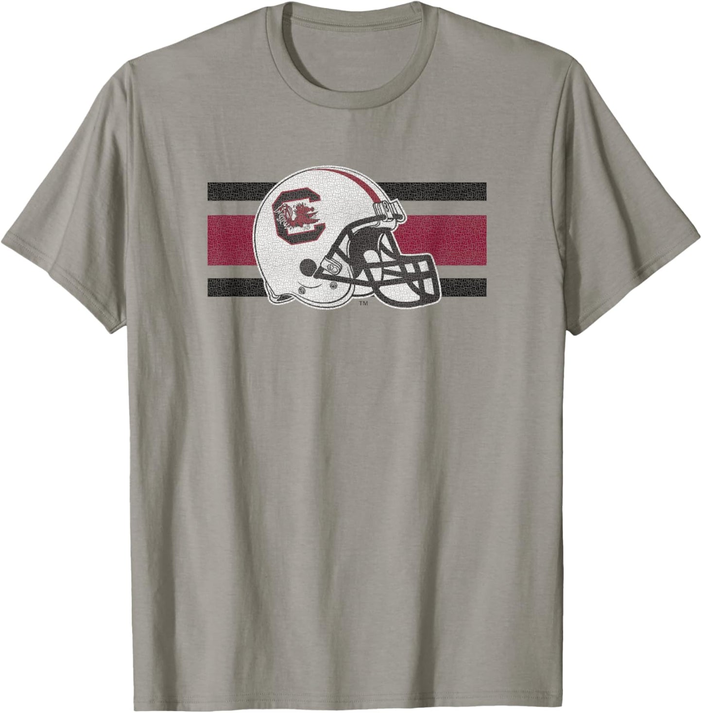 South Carolina Gamecocks Football Retro Helmet Gray T-Shirt - T-Shirt | Sand