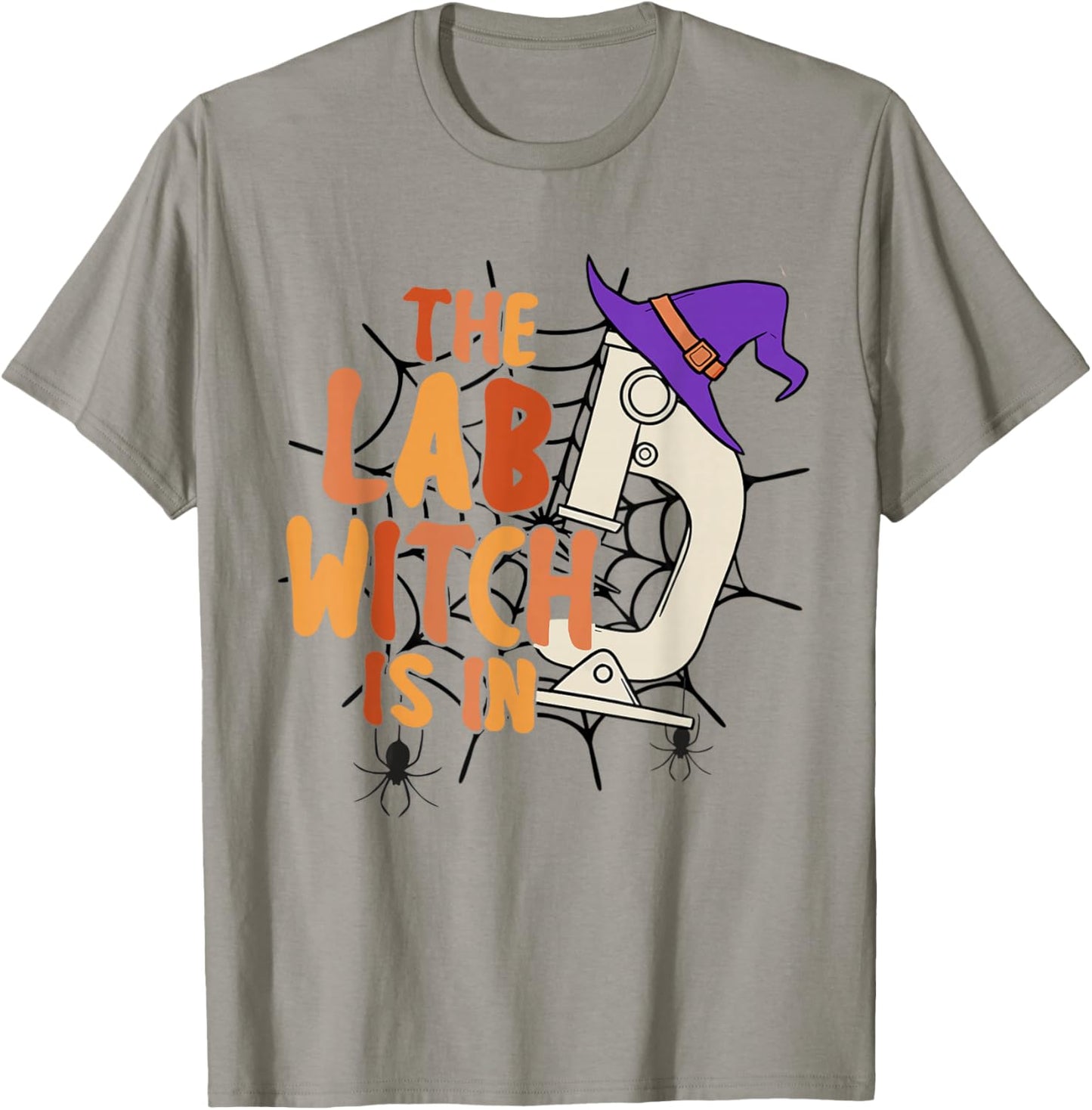Microbiology Halloween Lab Science The Lab Witch is in T-Shirt - T-Shirt | Sand