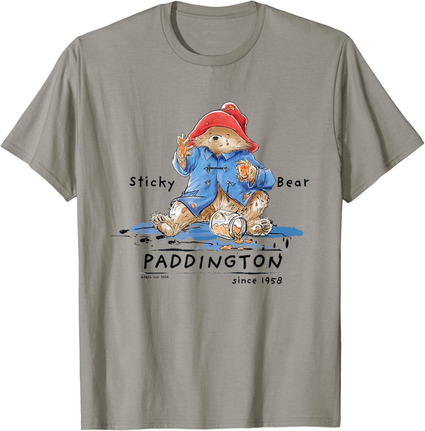 Paddington Sticky Bear Classic Illustration T-Shirt - T-Shirt | Sand