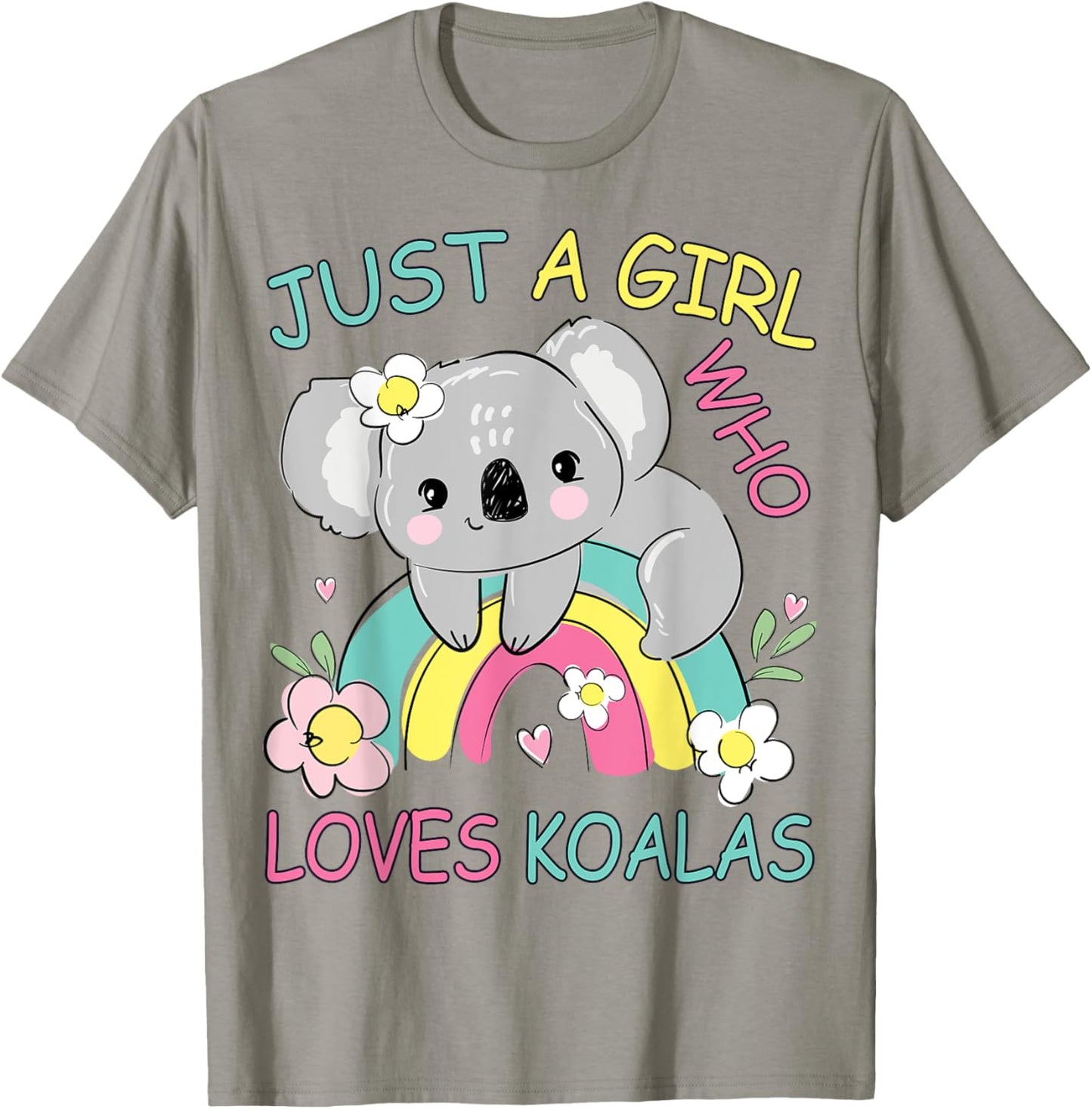Cute Just A Girl Who Loves Koalas Bear Girls Kids Toddler T-Shirt - T-Shirt | Sand