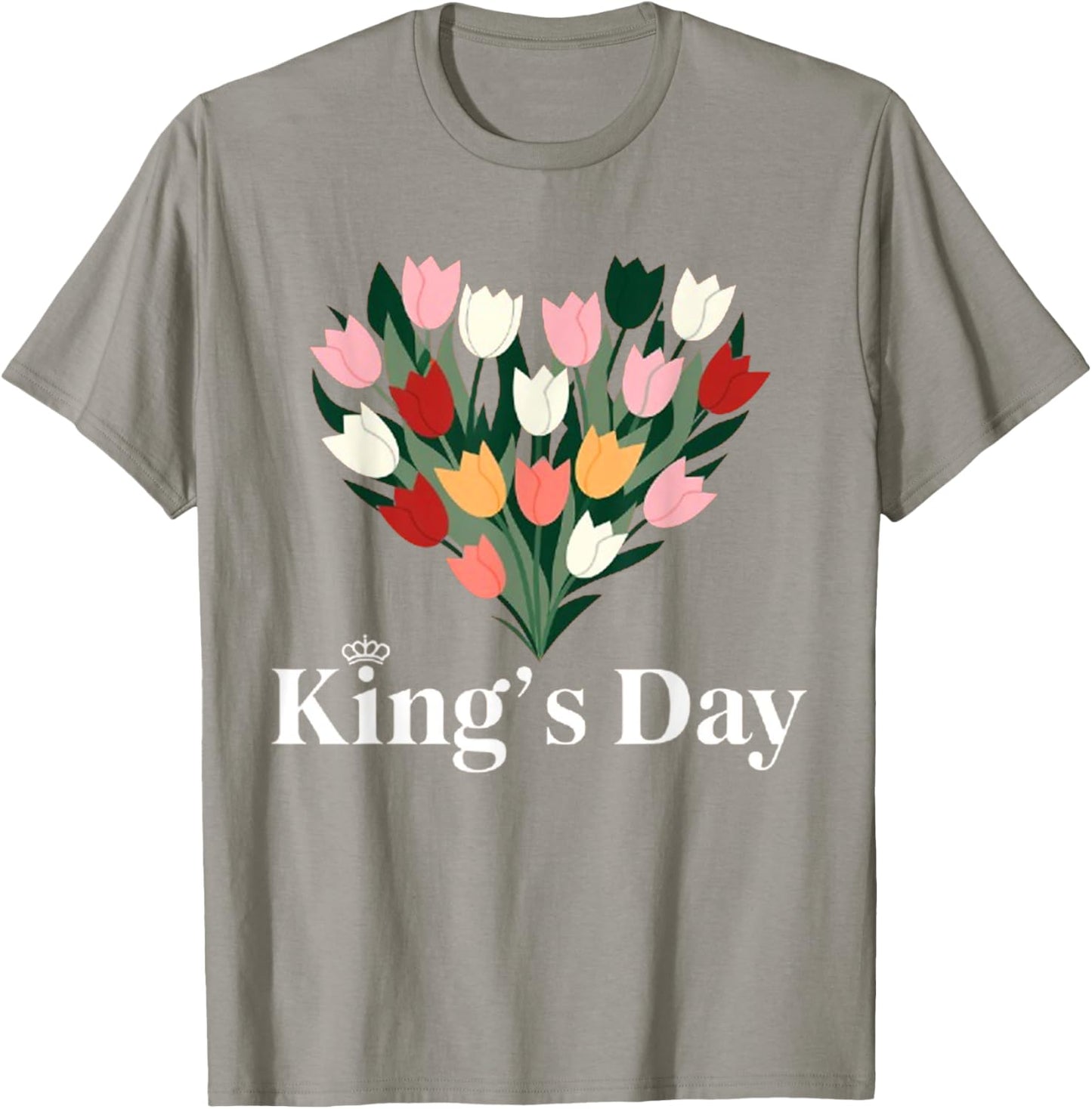 Koningsdag Netherlands 2025 Crown Funny Kings Day Amsterdam T-Shirt - T-Shirt | Sand