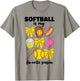 Softball Is My Favorite Season Softball Mom Women Girls Bow T-Shirt - T-Shirt | Sand