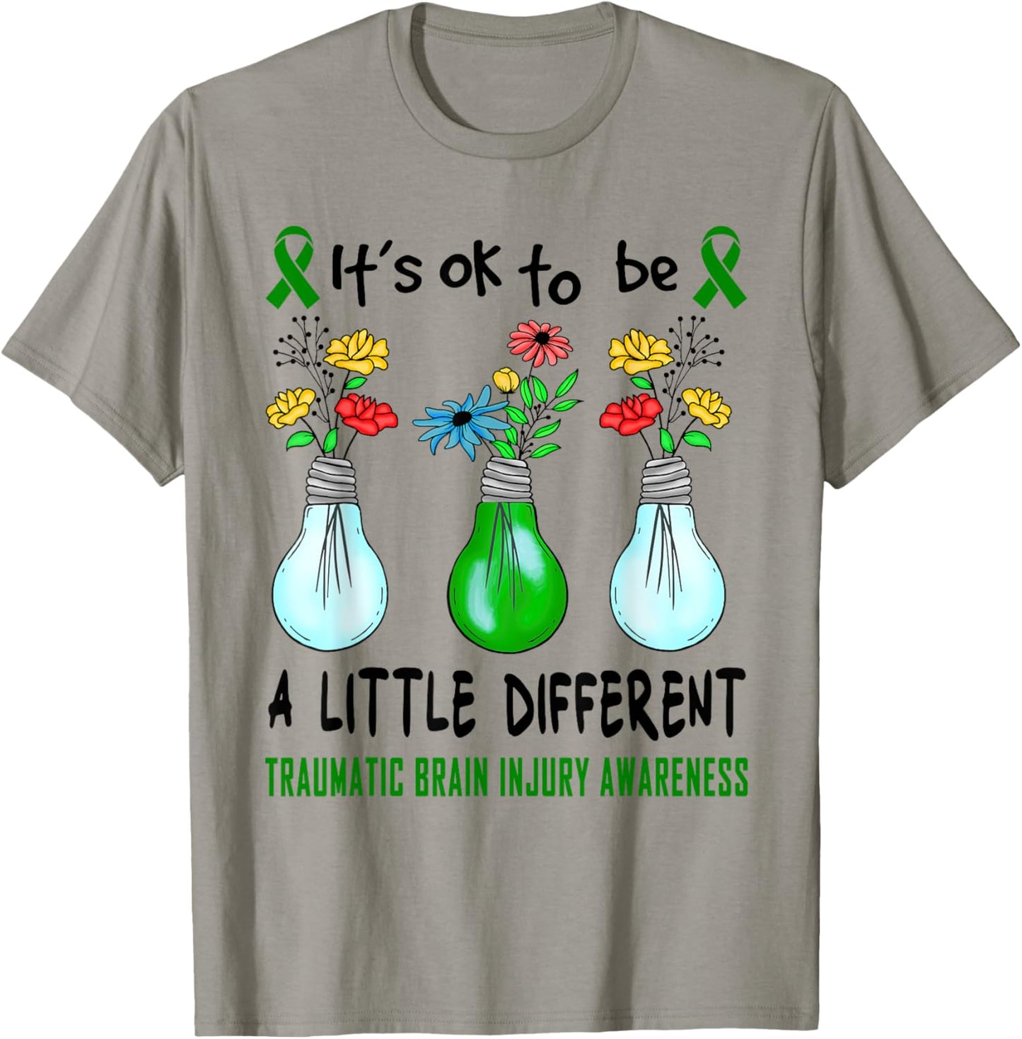 It's Ok To Be A Little Different Traumatic Brain Injury TBI T-Shirt - T-Shirt | Sand