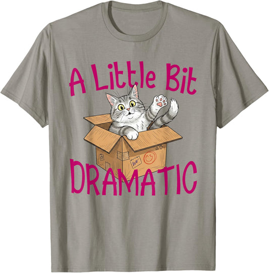 A Little Bit Dramatic Funny Sassy Quote Y2K Retro T-Shirt - T-Shirt | Sand