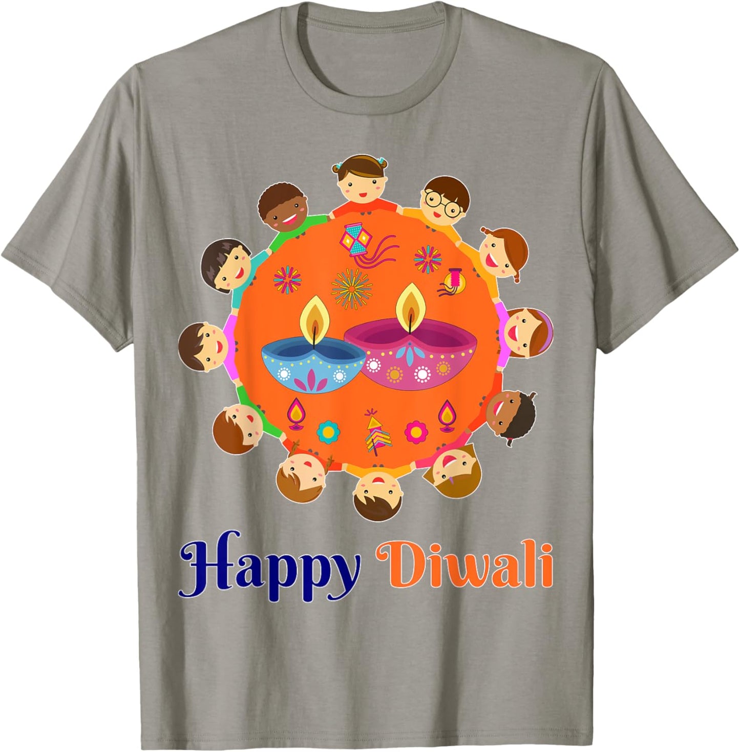 Toddler Diwali-Shirt Kid Men Women Family Hindu Happy Diwali T-Shirt - T-Shirt | Sand