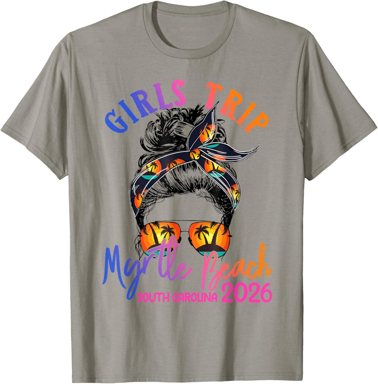 Girls Trip Myrtle Beach 2026 Girls Weekend Cruise Ship T-Shirt - T-Shirt | Sand