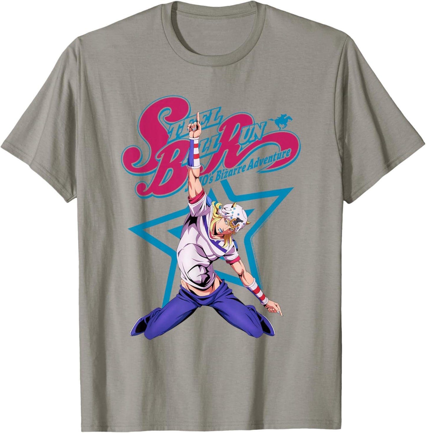 Steel Ball Run Johnny Joestar Pointing Action Pose Anime T-Shirt - T-Shirt | Sand