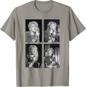 Cyndi Lauper 1980's Live Performance by Allan Ballard T-Shirt - T-Shirt | Sand