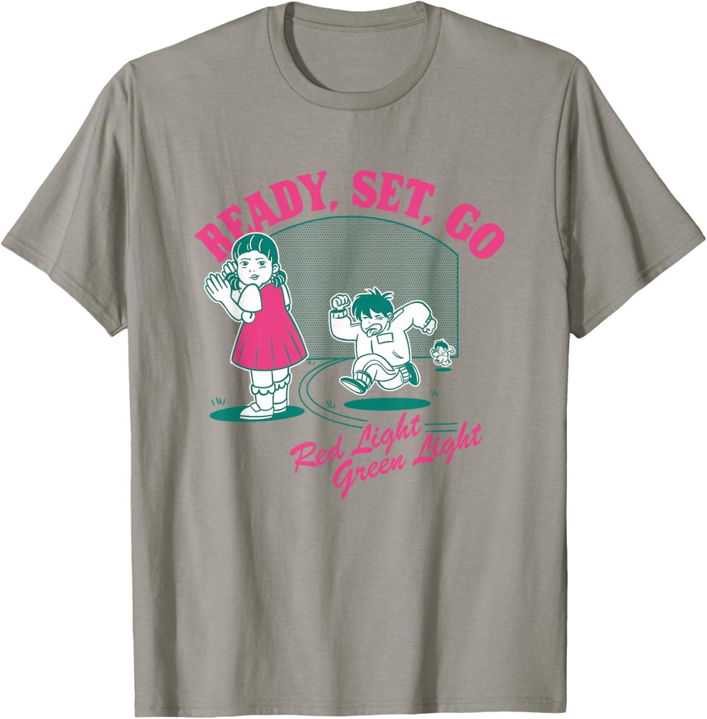 Squid Game 2 Ready Set Go Red Light Green Light T-Shirt - T-Shirt | Sand