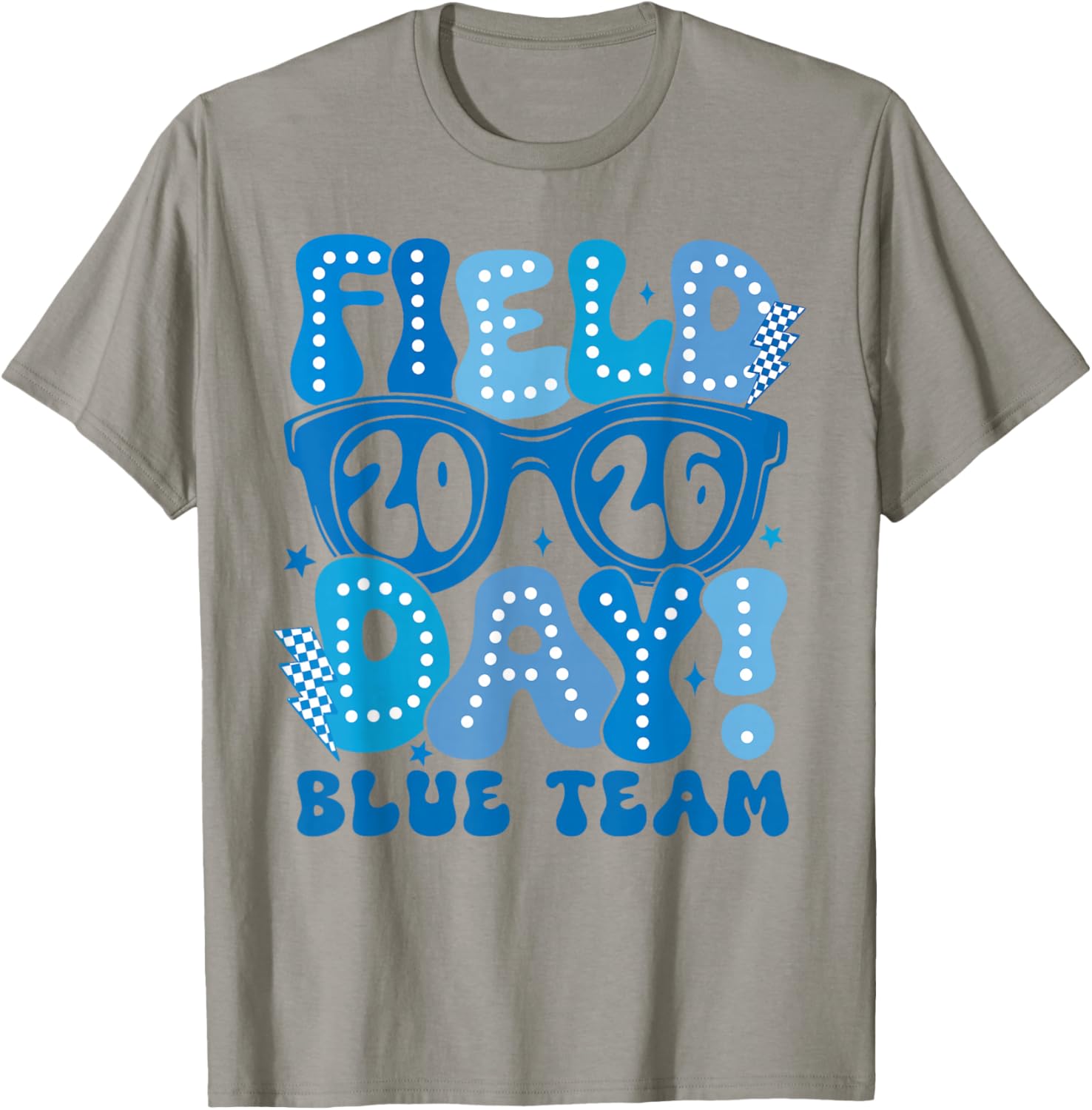 Field Day Blue Team 2026 Let The Games Begin Field Trip Fun T-Shirt - T-Shirt | Sand