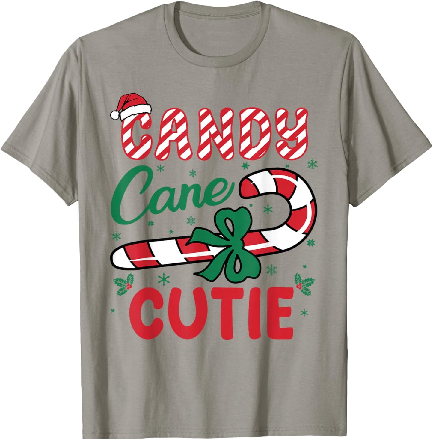 Candy Cane Cutie Funny Christmas Holiday Boys Toddlers kids T-Shirt - T-Shirt | Sand