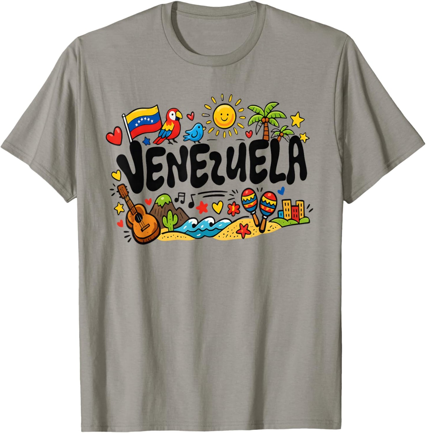Venezuela Venezuelan Kids Toddler Venezolano Flag Men Women T-Shirt - T-Shirt | Sand
