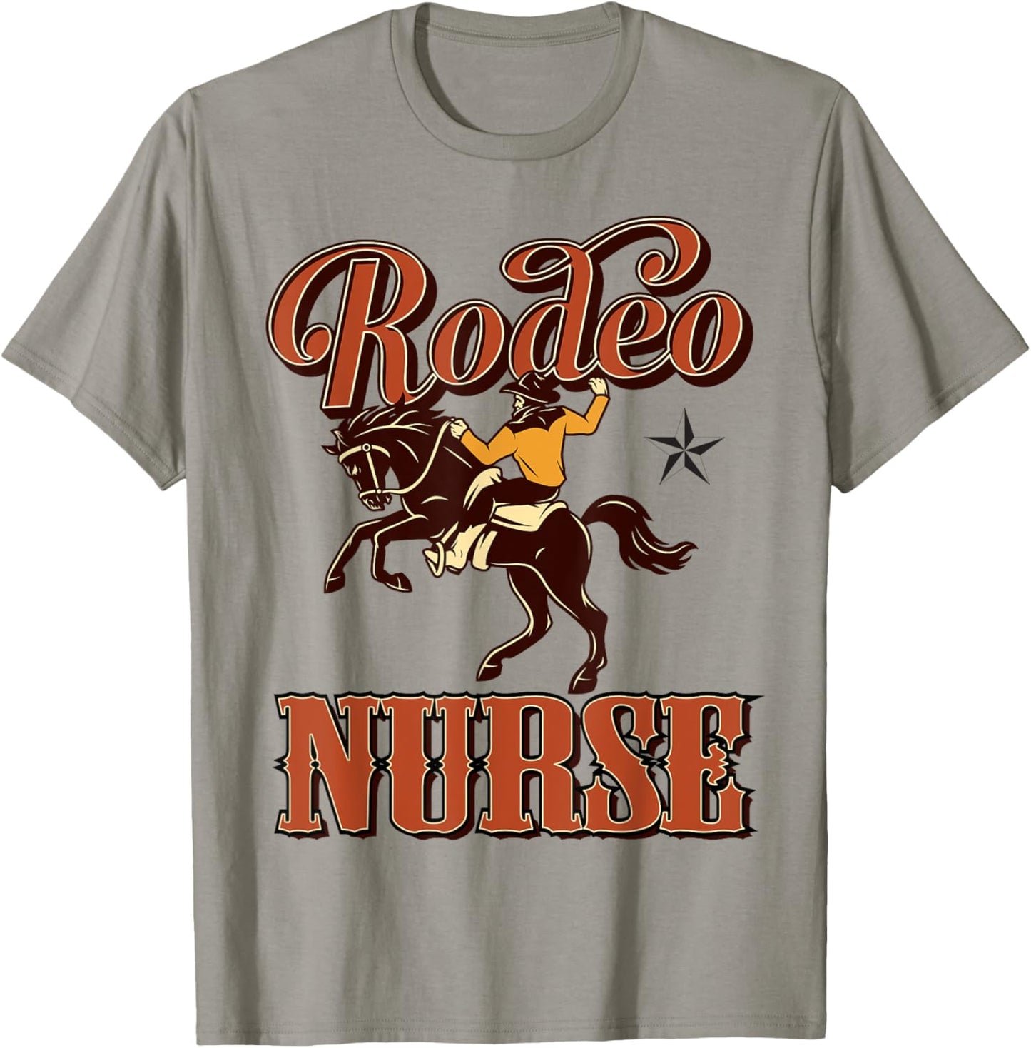 Nurse Birthday Cowboy Cowgirl Western Rodeo RN Bday Party T-Shirt - T-Shirt | Sand