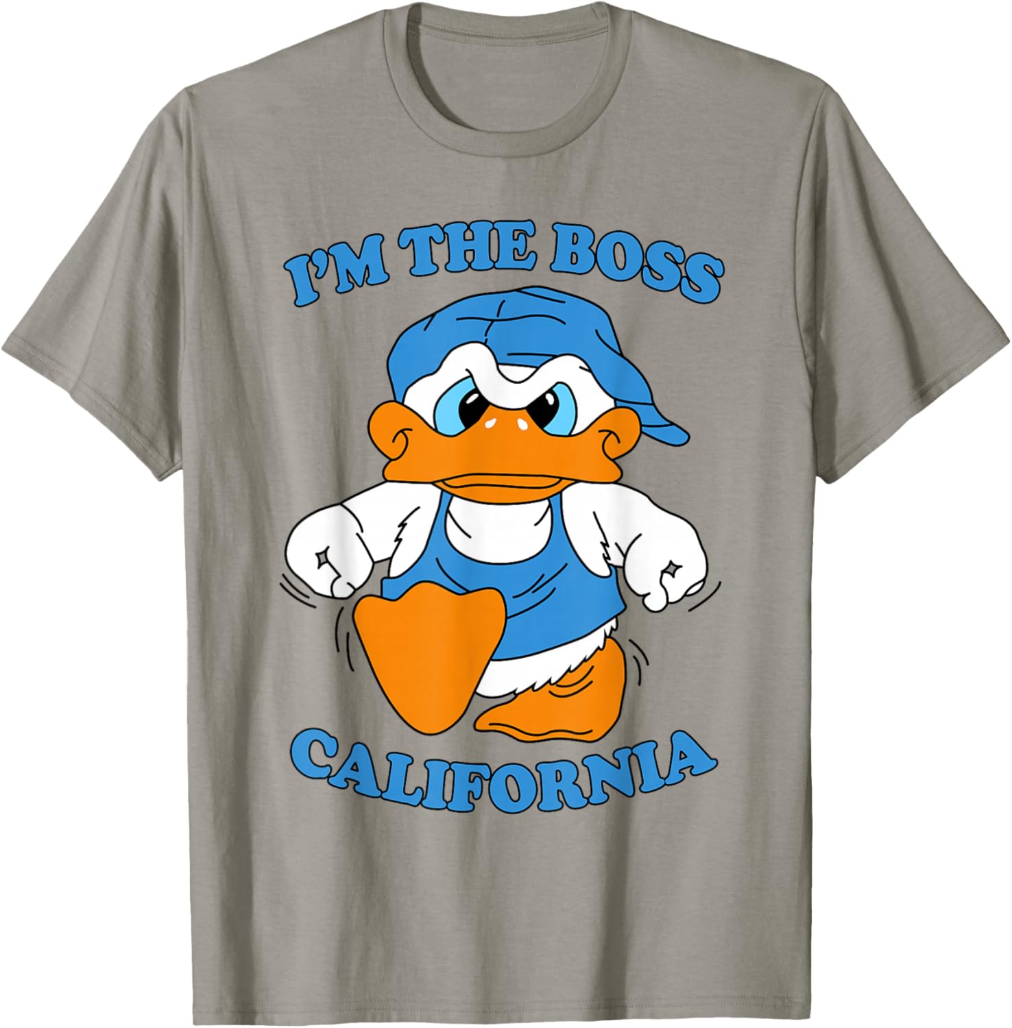I'm The Boss California Duck 90s Cartoon Tourist Souvenir T-Shirt - T-Shirt | Sand