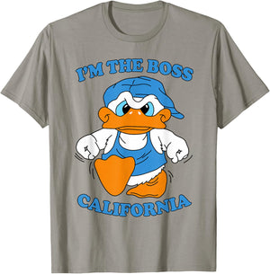 I'm The Boss California Duck 90s Cartoon Tourist Souvenir T-Shirt - T-Shirt | Sand