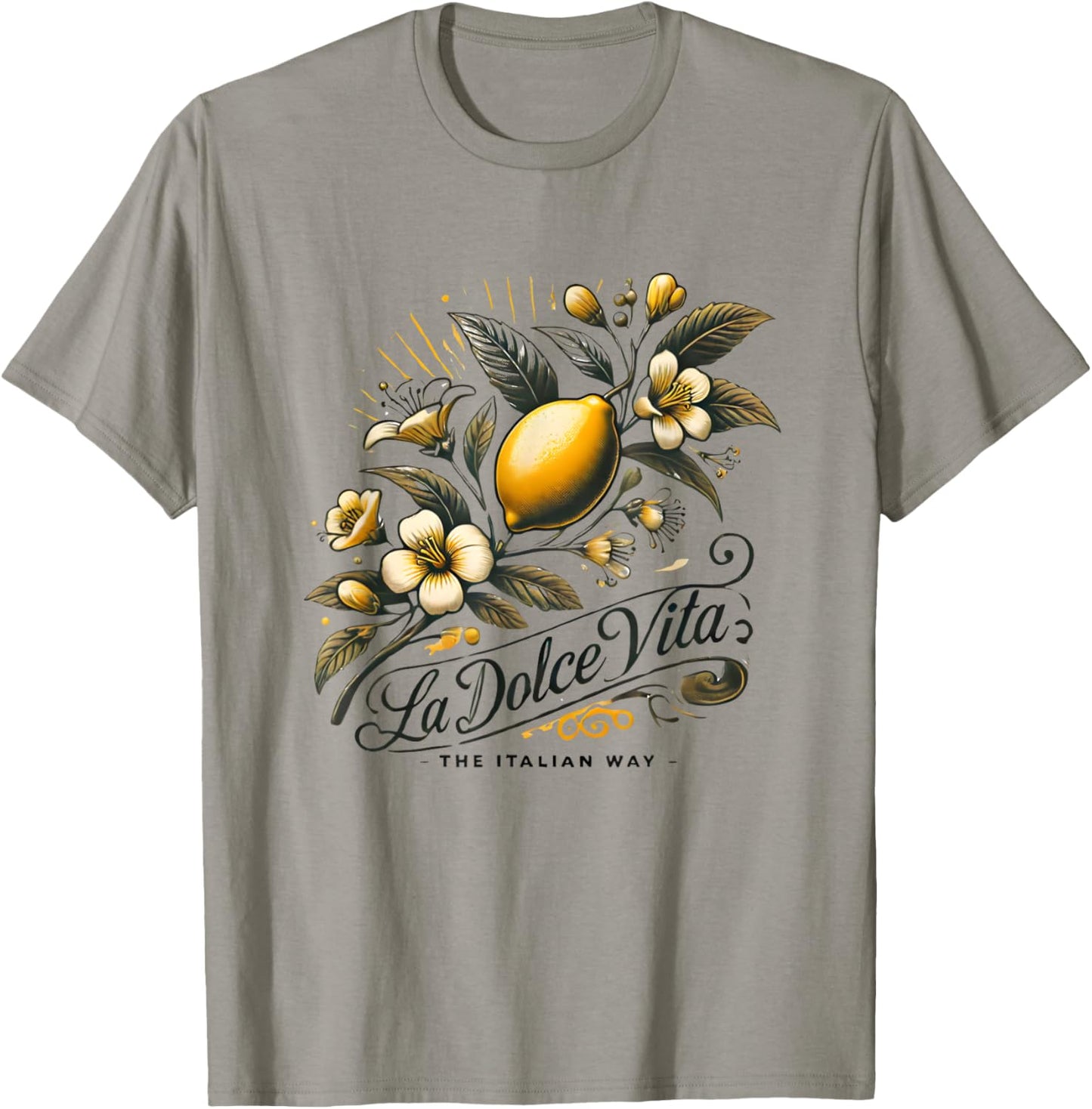 La Dolce Vita Team Limoncello Italy Amalfi Lemon Spritz , white, S T-Shirt - T-Shirt | Sand