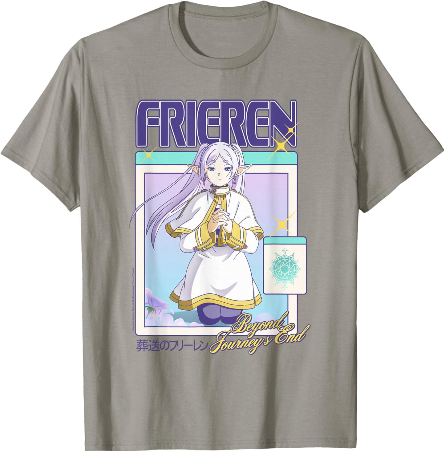 Frieren Gamer Girl Windows Y2K Fantasy Anime T-Shirt - T-Shirt | Sand