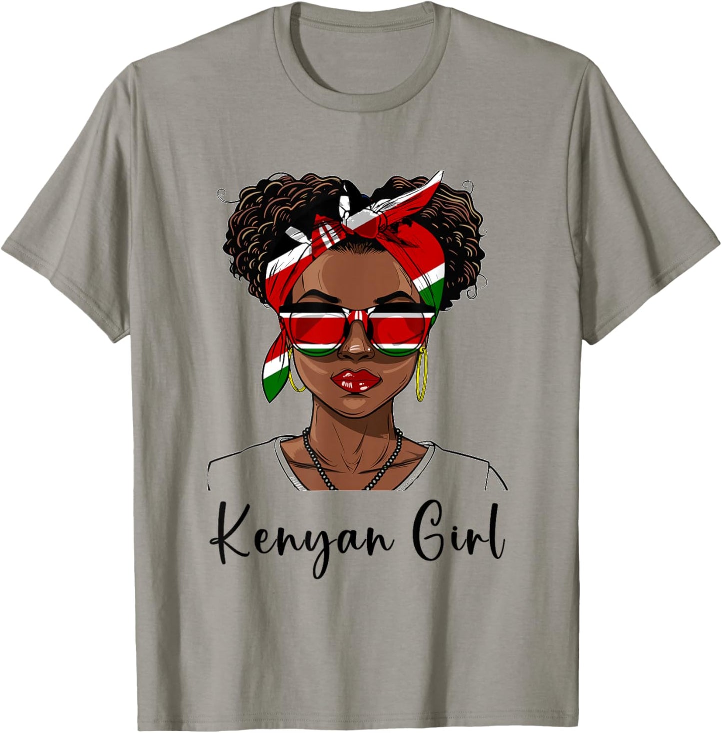 Kenya Flag Outfit for Woman Girl Souvenirs Keynan T-Shirt - T-Shirt | Sand