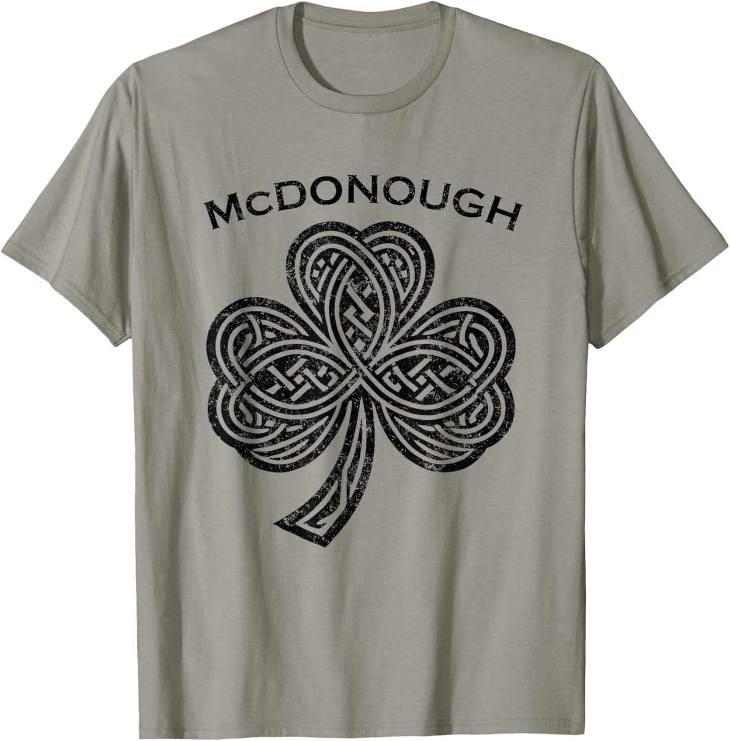 McDonough Family Last Name Irish Ireland Celtic T-Shirt - T-Shirt | Sand