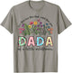 Dada of The Little Wildflower Birthday Girl Floral T-Shirt - T-Shirt | Sand