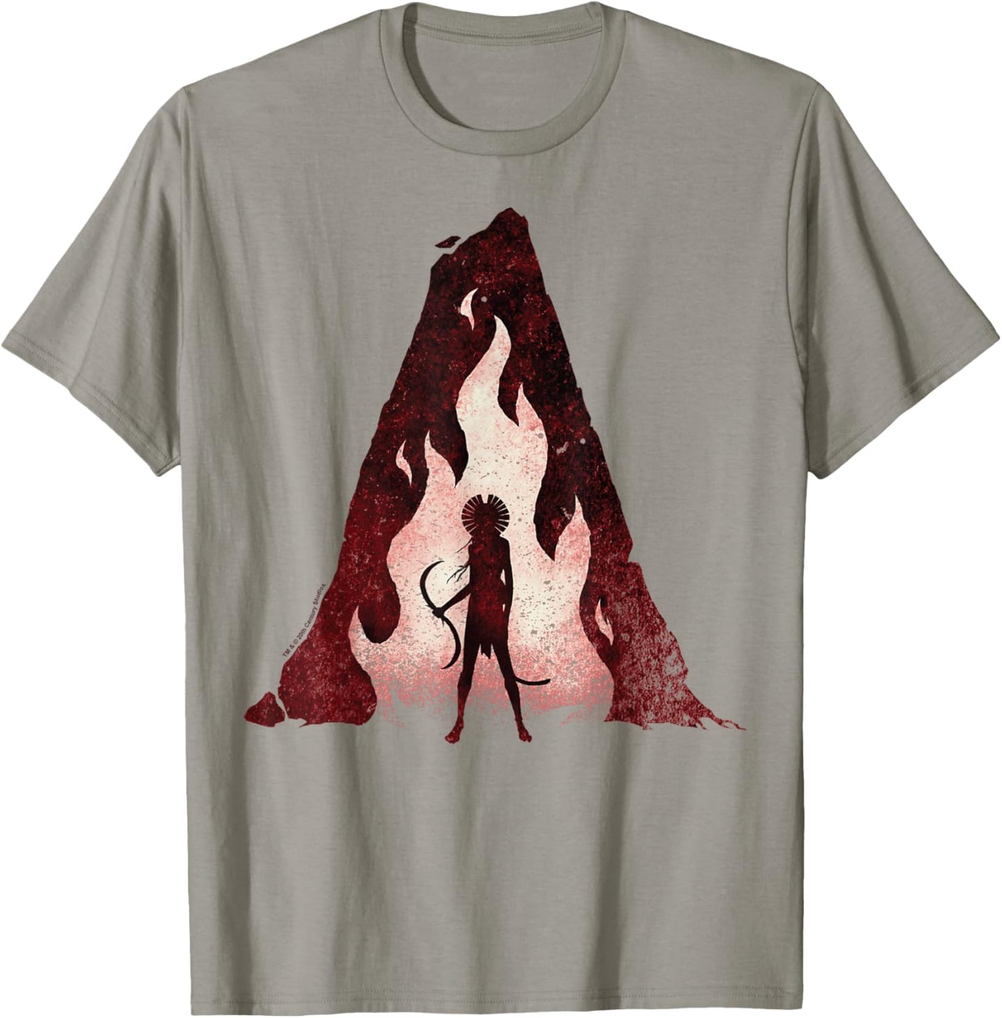 Avatar: Fire and Ash Varang with Fire Distressed Avatar Logo T-Shirt - T-Shirt | Sand