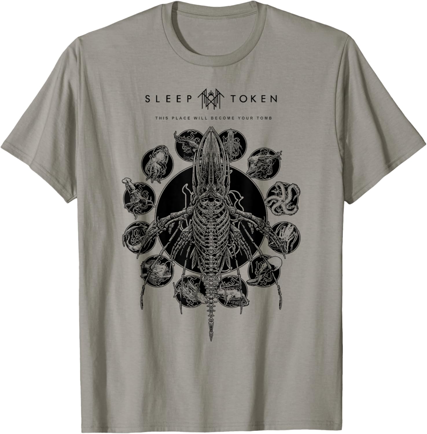 Sleep Token Remains White T-Shirt - T-Shirt | Sand