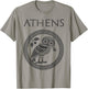 Athens Ancient Greece Athenian Owl T-Shirt - T-Shirt | Sand