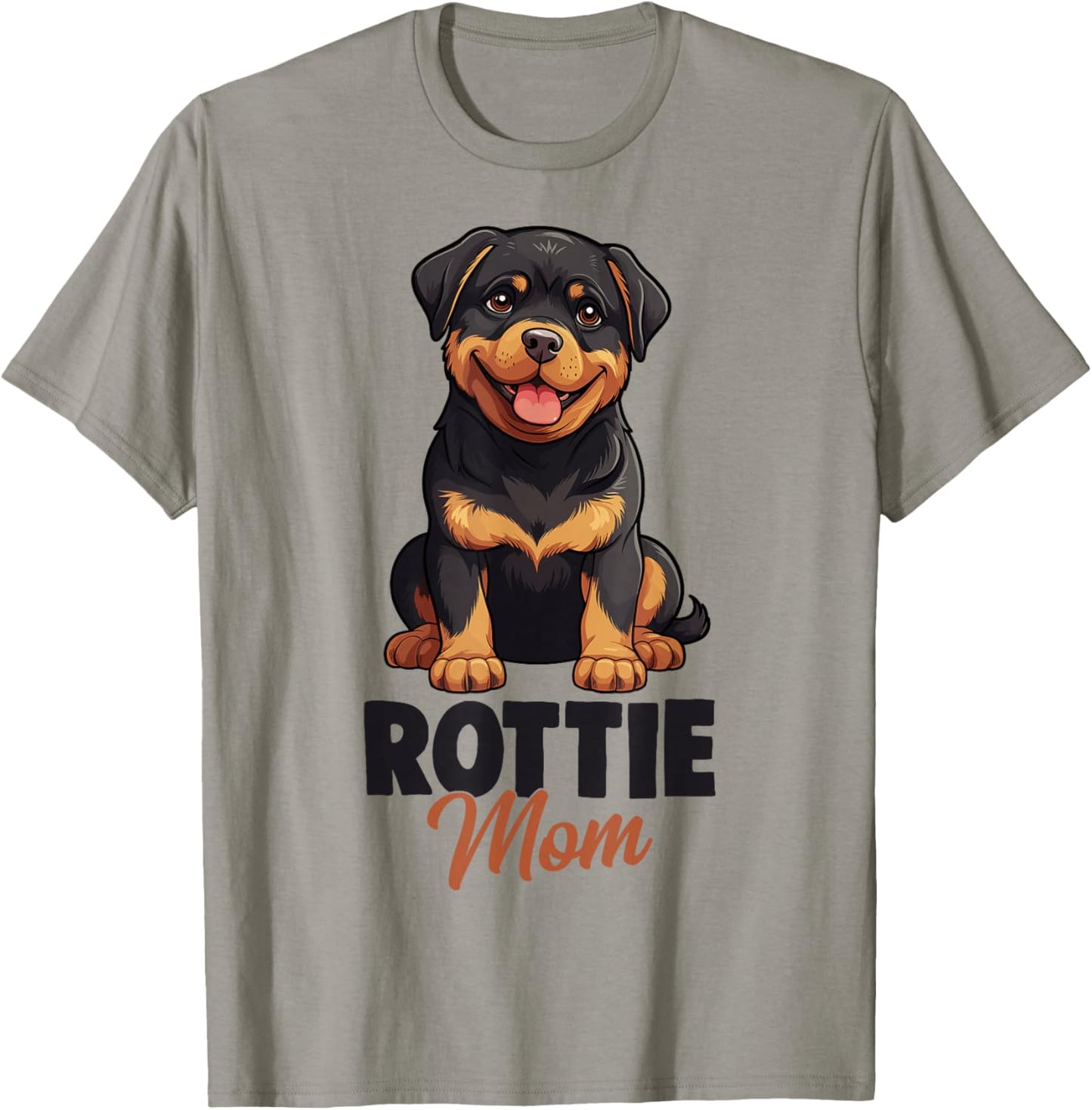 Rottie Mom Rottweiler Dog T-Shirt - T-Shirt | Sand