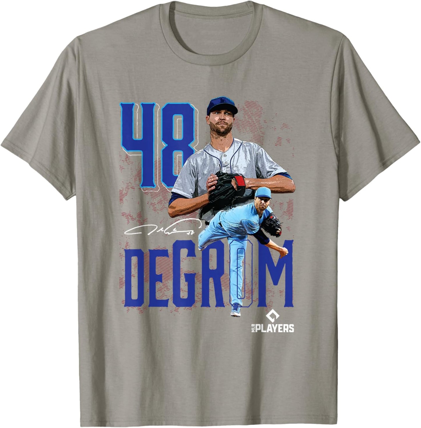 Jacob Degrom | Texas Baseball Players | MLBJDM3003 T-Shirt - T-Shirt | Sand