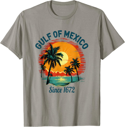 Gulf of Mexico Since 1672 Retro Vintage Historical T-Shirt - T-Shirt | Sand
