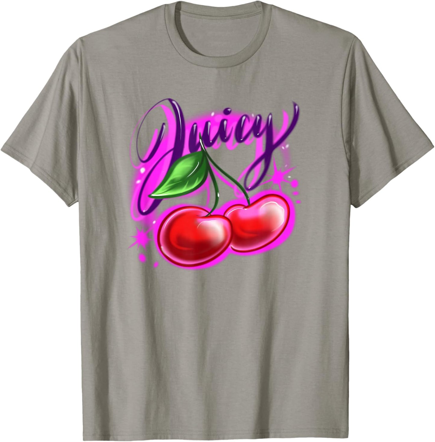 Classic Airbrush Style Illustration Y2k Retro Aesthetic T-Shirt - T-Shirt | Sand