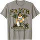 Girls Camo Christian Softball Faith Over Fear Camouflage T-Shirt - T-Shirt | Sand