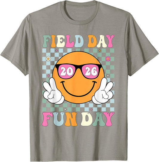 Field Day Fun Day 2026 Team Teacher Kids Field Day Vibes T-Shirt - T-Shirt | Sand