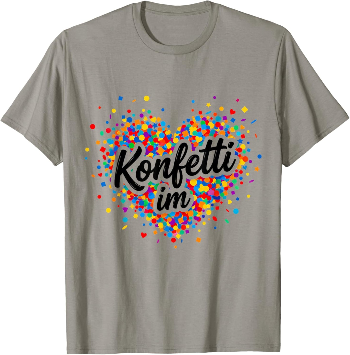 Confetti in the Heart Carnival Costumes Fancy Dress Costume T-Shirt - T-Shirt | Sand