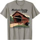 Vintage Poster-Style Covered Bridges Madison County Iowa T-Shirt - T-Shirt | Sand