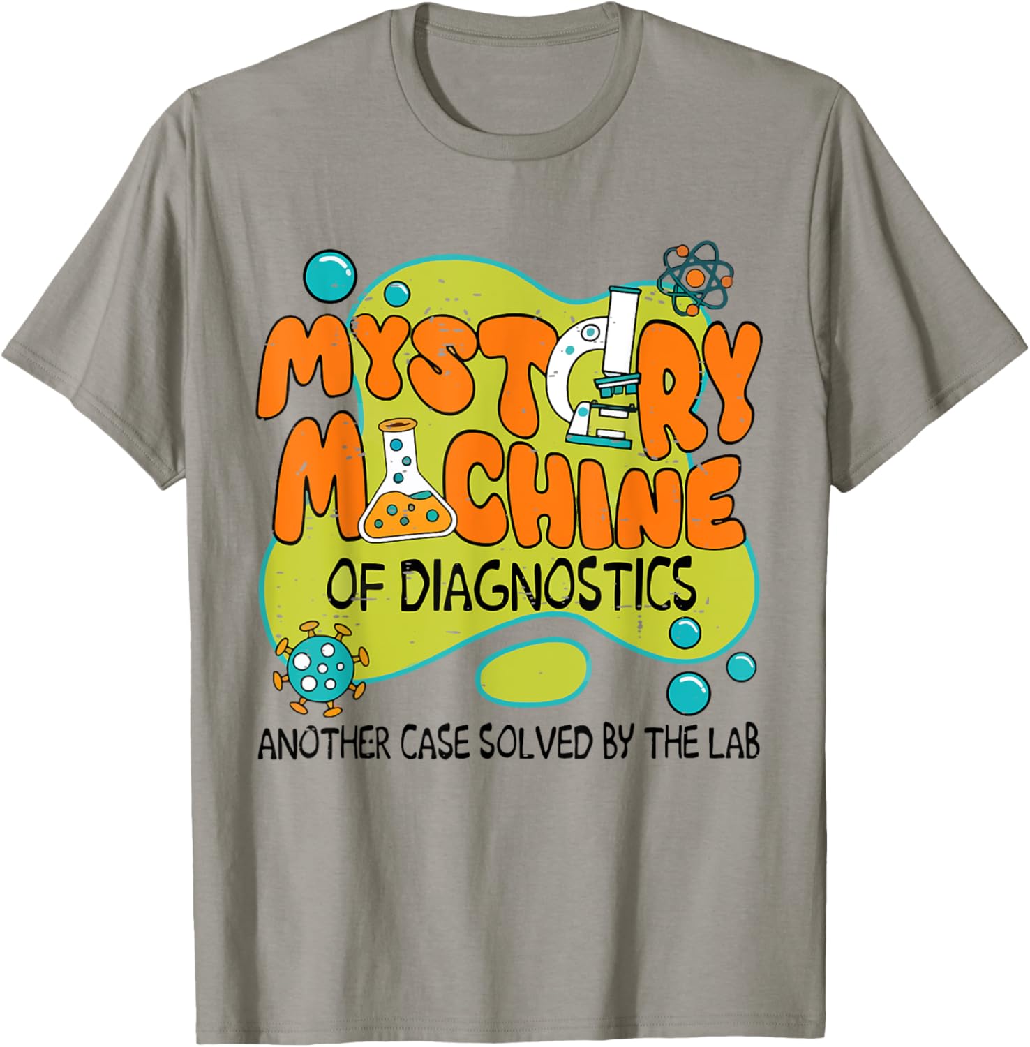 Retro Lab Week 2025 Mystery Machine Of Diagnostics Lab Tech T-Shirt - T-Shirt | Sand