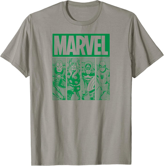 Marvel - Green Grid St. Patrick's Day T-Shirt - T-Shirt | Sand