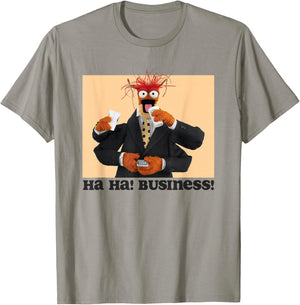 Disney The Muppets Pepe The King Prawn Ha Ha Business T-Shirt - T-Shirt | Sand