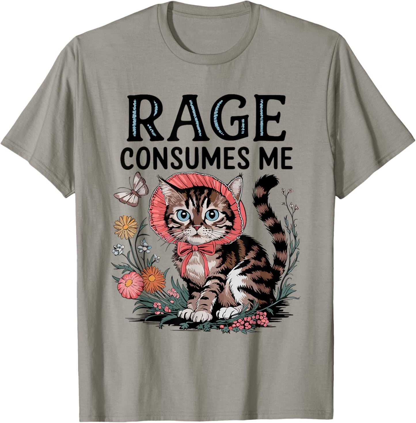 Rage Consumes Me Funny Cat Meme T-Shirt - T-Shirt | Sand