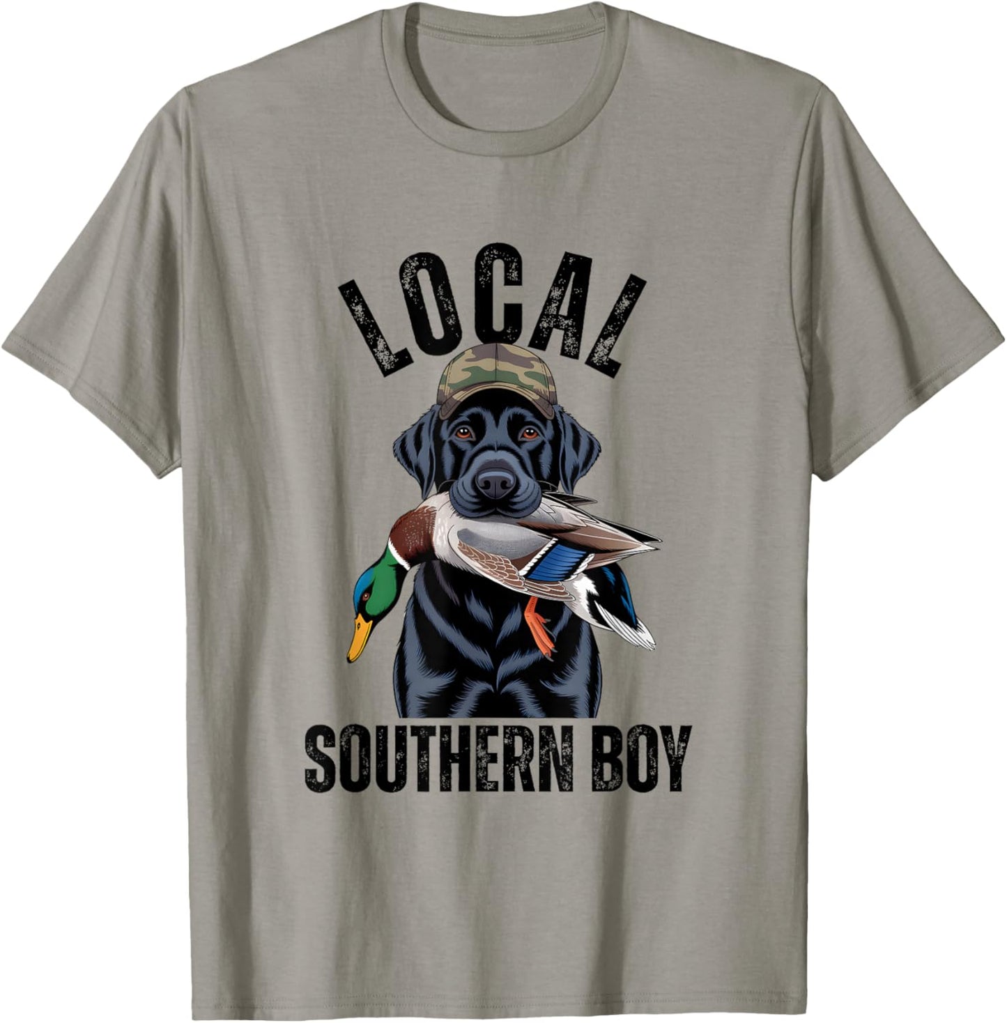 Southern Boy Dog Duck Duck Retriever Hunting T-Shirt - T-Shirt | Sand