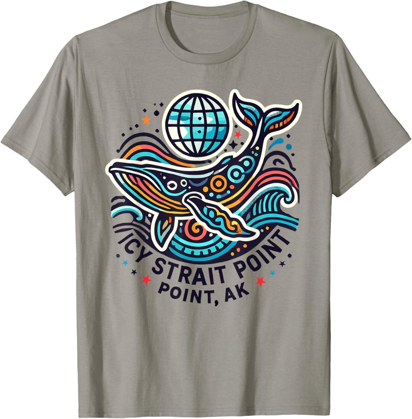 Icy Strait Point, AK Shirt Alaska Adventure Moose T-Shirt - T-Shirt | Sand