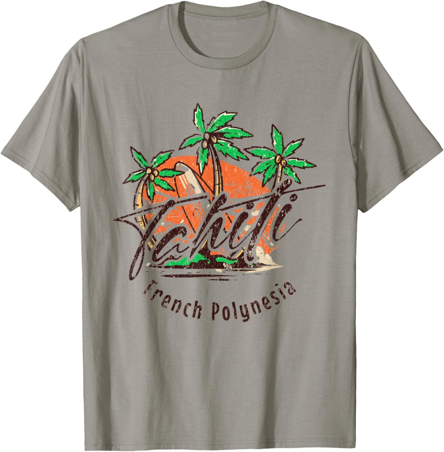 Retro Tahiti French Polynesia - Tahiti T-Shirt - T-Shirt | Sand