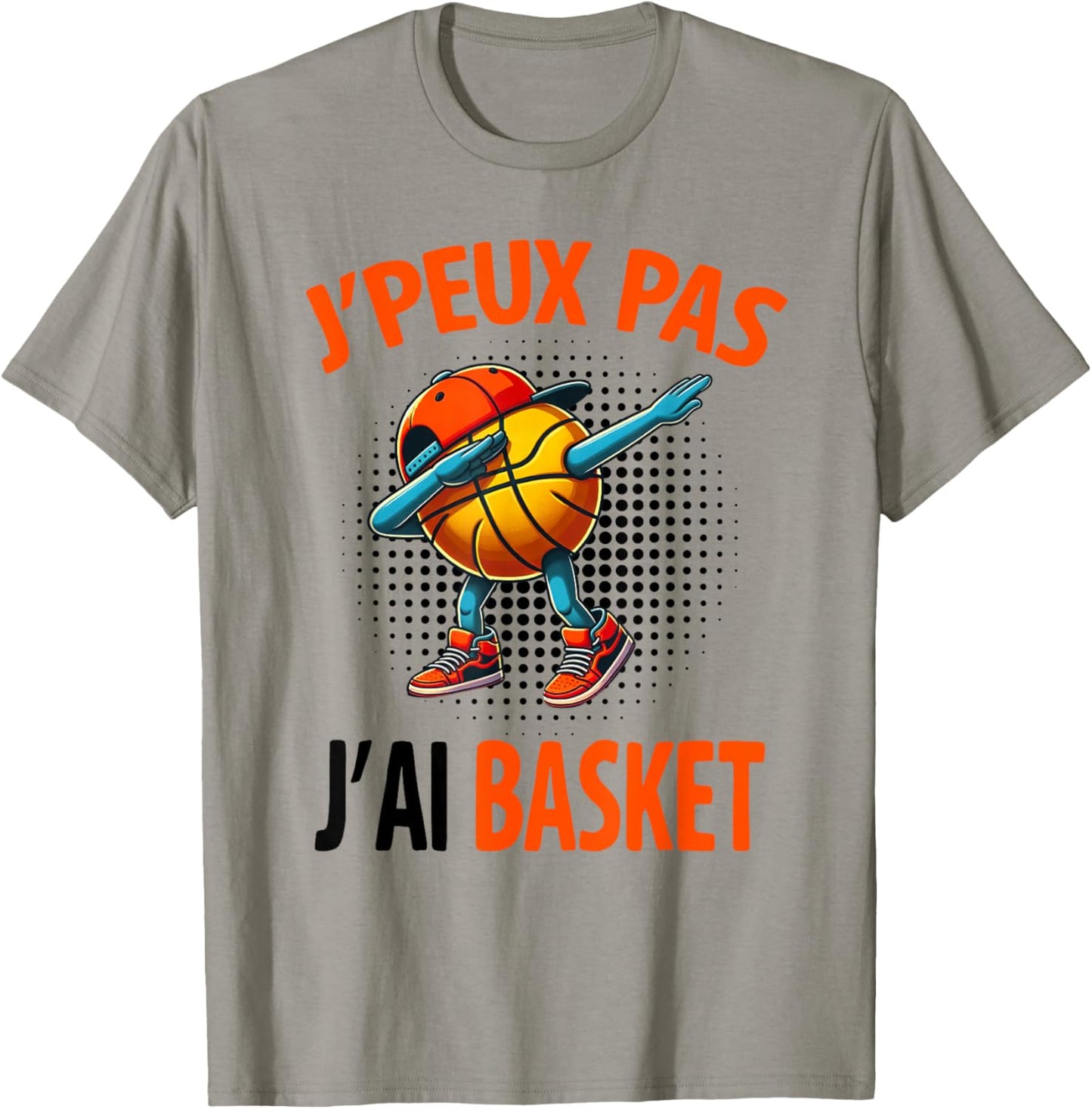 J'Peux Pas J'AI Basketball Funny Humour Original Basketball T-Shirt - T-Shirt | Sand