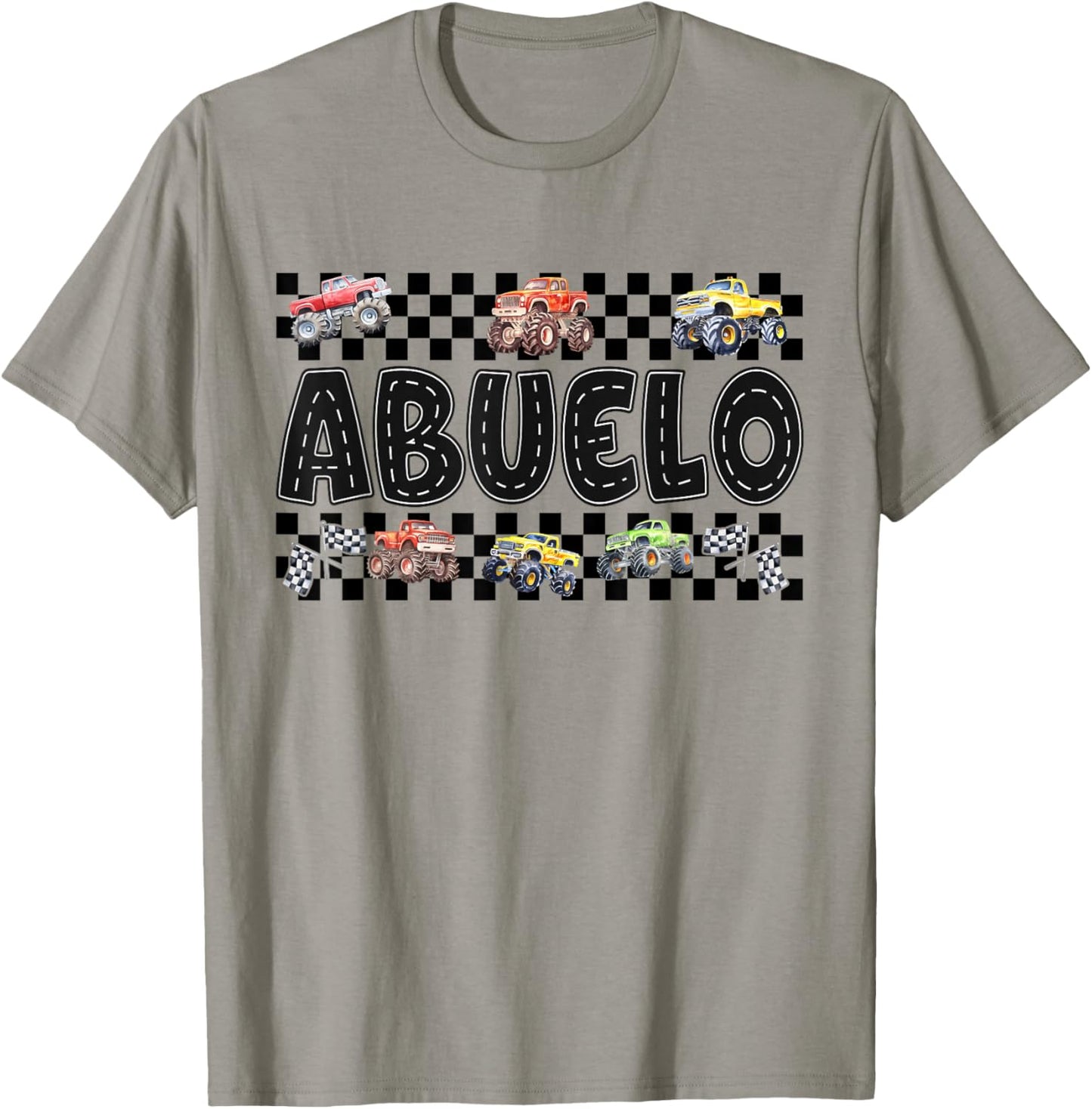 Abuelo Retro Monster Truck Family Crew Birthday Matching T-Shirt - T-Shirt | Sand